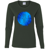 Bible Verse Ladies' Cotton Long Sleeve T-Shirt - "Psalm 61:2" Design 16 - Meditate Healing Christian Store