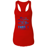 Bible Verses Ladies Ideal Racerback Tank - "Psalm 61:2" Design 6 - Meditate Healing Christian Store