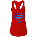 Bible Verses Ladies Ideal Racerback Tank - "Psalm 61:2" Design 13 - Meditate Healing Christian Store