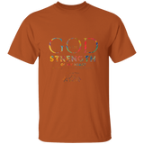 Bible Verse Men 5.3 oz. T-Shirt - "Psalm 73:26" Design 17 - Meditate Healing Christian Store