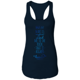Bible Verses Ladies Ideal Racerback Tank - "Psalm 61:2" Design 2 - Meditate Healing Christian Store