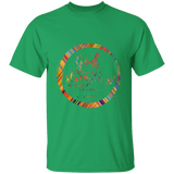 Bible Verse Men 5.3 oz. T-Shirt - "Psalm 73:26" Design 9 - Meditate Healing Christian Store