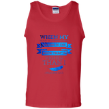 Bible Verse Men 100% Cotton Tank Top - "Psalm 61:2" Design 13 - Meditate Healing Christian Store