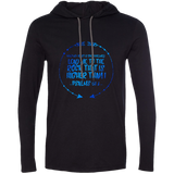 Bible Verse Men Long Sleeve T-Shirt Hoodie - "Psalm 61:2" Design 8 - Meditate Healing Christian Store