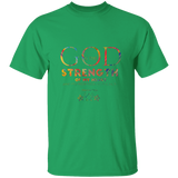 Bible Verse Men 5.3 oz. T-Shirt - "Psalm 73:26" Design 17 - Meditate Healing Christian Store