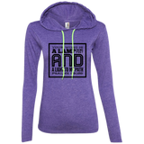 Bible Verse Ladies' Long Sleeve T-Shirt Hoodie - "Psalm 119:105" Design 12 (Black Font) - Meditate Healing Christian Store