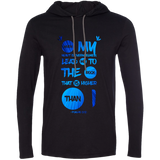 Bible Verse Men Long Sleeve T-Shirt Hoodie - "Psalm 61:2" Design 9 - Meditate Healing Christian Store