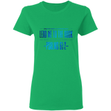 Bible Verses Ladies' 5.3 oz. T-Shirt - "Psalm 61:2" Design 4 - Meditate Healing Christian Store