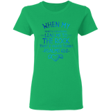 Bible Verses Ladies' 5.3 oz. T-Shirt - "Psalm 61:2" Design 17 - Meditate Healing Christian Store