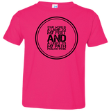 Bible Verse Toddler Jersey T-Shirt - "Psalm 119:105" Design 8 (Black Font) - Meditate Healing Christian Store