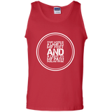 Bible Verse Men 100% Cotton Tank Top - "Psalm 119:105" Design 8 (White Font) - Meditate Healing Christian Store