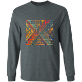 Bible Verse Long Sleeve Ultra Cotton T-Shirt - "Psalm 73:26" Design 5 - Meditate Healing Christian Store