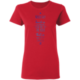 Bible Verses Ladies' 5.3 oz. T-Shirt - "Psalm 61:2" Design 3 - Meditate Healing Christian Store