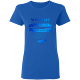 Bible Verses Ladies' 5.3 oz. T-Shirt - "Psalm 61:2" Design 13 - Meditate Healing Christian Store