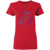 Bible Verses Ladies' 5.3 oz. T-Shirt - "Psalm 61:2" Design 19 - Meditate Healing Christian Store