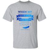 Bible Verse Men 5.3 oz. T-Shirt - "Psalm 61:2" Design 13 - Meditate Healing Christian Store
