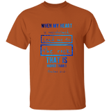 Bible Verse Men 5.3 oz. T-Shirt - "Psalm 61:2" Design 5 - Meditate Healing Christian Store