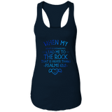 Bible Verses Ladies Ideal Racerback Tank - "Psalm 61:2" Design 17 - Meditate Healing Christian Store