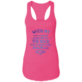 Bible Verses Ladies Ideal Racerback Tank - "Psalm 61:2" Design 17 - Meditate Healing Christian Store