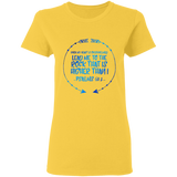 Bible Verses Ladies' 5.3 oz. T-Shirt - "Psalm 61:2" Design 8 - Meditate Healing Christian Store