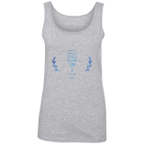 Bible Verses Ladies' 100% Ringspun Cotton Tank Top - "Psalm 61:2" Design 10 - Meditate Healing Christian Store