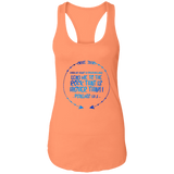 Bible Verses Ladies Ideal Racerback Tank - "Psalm 61:2" Design 8 - Meditate Healing Christian Store