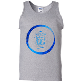 Bible Verse Men 100% Cotton Tank Top - "Psalm 61:2" Design 15 - Meditate Healing Christian Store