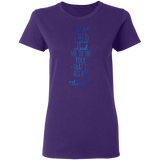 Bible Verses Ladies' 5.3 oz. T-Shirt - "Psalm 61:2" Design 2 - Meditate Healing Christian Store