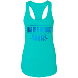 Bible Verses Ladies Ideal Racerback Tank - "Psalm 61:2" Design 4 - Meditate Healing Christian Store