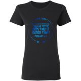 Bible Verses Ladies' 5.3 oz. T-Shirt - "Psalm 61:2" Design 8 - Meditate Healing Christian Store