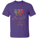 Bible Verse Men 5.3 oz. T-Shirt - "Psalm 73:26" Design 6 - Meditate Healing Christian Store