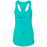 Bible Verses Ladies Ideal Racerback Tank - "Psalm 61:2" Design 3 - Meditate Healing Christian Store