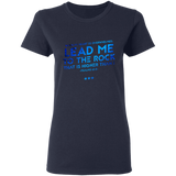 Bible Verses Ladies' 5.3 oz. T-Shirt - "Psalms 61:2" Design 12 - Meditate Healing Christian Store
