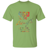 Bible Verse Men 5.3 oz. T-Shirt - "Psalm 73:26" Design 6 - Meditate Healing Christian Store