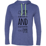 Bible Verse Men Long Sleeve T-Shirt Hoodie - "Psalm 119:105" Design 20 (Black Font) - Meditate Healing Christian Store