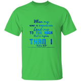 Bible Verse Men 5.3 oz. T-Shirt - "Psalm 61:2" Design 6 - Meditate Healing Christian Store