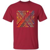Bible Verse Men 5.3 oz. T-Shirt - "Psalm 73:26" Design 5 - Meditate Healing Christian Store