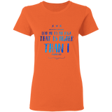 Bible Verses Ladies' 5.3 oz. T-Shirt - "Psalms 61:2" Design 11 - Meditate Healing Christian Store