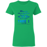 Bible Verses Ladies' 5.3 oz. T-Shirt - "Psalm 61:2" Design 6 - Meditate Healing Christian Store