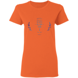 Bible Verses Ladies' 5.3 oz. T-Shirt - "Psalms 61:2" Design 10 - Meditate Healing Christian Store