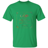 Bible Verse Men 5.3 oz. T-Shirt - "Psalm 73:26" Design 10 - Meditate Healing Christian Store