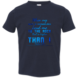 Bible Verse Toddler Jersey T-Shirt - "Psalms 61:2" Design 6 - Meditate Healing Christian Store