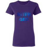 Bible Verses Ladies' 5.3 oz. T-Shirt - "Psalm 61:2" Design 4 - Meditate Healing Christian Store