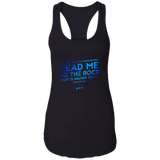 Bible Verses Ladies Ideal Racerback Tank - "Psalm 61:2" Design 12 - Meditate Healing Christian Store