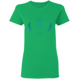 Bible Verses Ladies' 5.3 oz. T-Shirt - "Psalms 61:2" Design 10 - Meditate Healing Christian Store