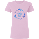 Bible Verses Ladies' 5.3 oz. T-Shirt - "Psalm 61:2" Design 19 - Meditate Healing Christian Store
