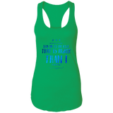 Bible Verses Ladies Ideal Racerback Tank - "Psalm 61:2" Design 11 - Meditate Healing Christian Store