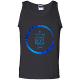 Bible Verse Men 100% Cotton Tank Top - "Psalm 61:2" Design 15 - Meditate Healing Christian Store