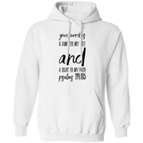 Bible Verse Men G185 Pullover Hoodie 8 oz. - Your Word Is Light To My Path ~Psalm 119:105~ Design 9