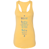 Bible Verses Ladies Ideal Racerback Tank - "Psalm 61:2" Design 3 - Meditate Healing Christian Store